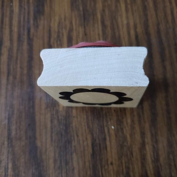 Vintage Great Impressions 2x2 Inch Sunrise Border Rubber Stamp - Picture 3 of 8